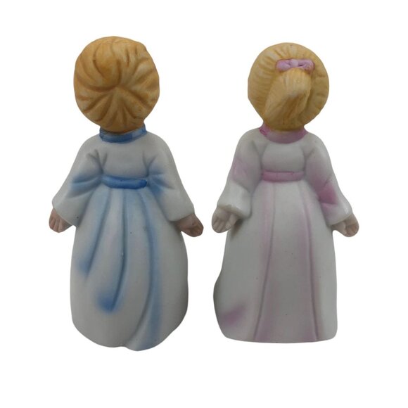 Vintage UCGC Korea Ceramic Kissing Boy Girl Figurines 3.5in Pink Blue - Picture 4 of 10